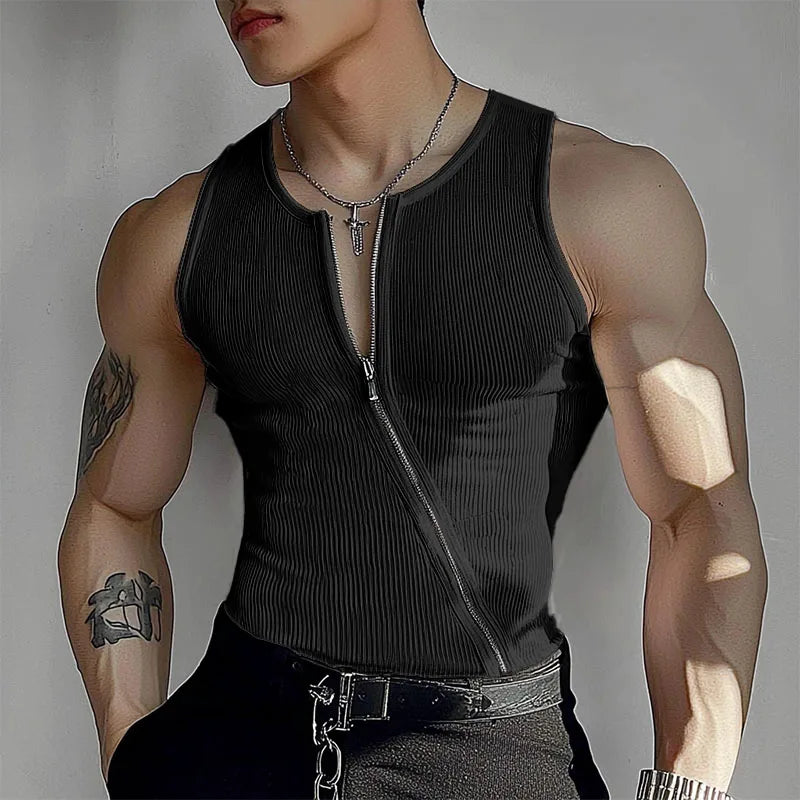 Herren Oberteil Ärmellos Tank Top Sexy Shirt Clubwear Muskel T-Shirt Unterhemd