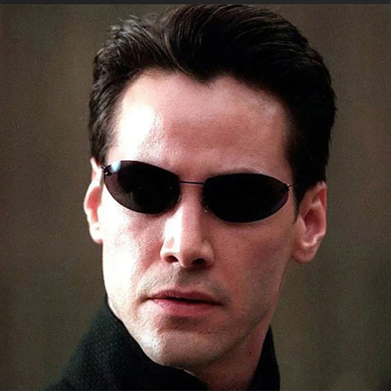 Matrix Sonnenbrille Damen Herren Brille Randlose Gläser Pilotenbrille UV400