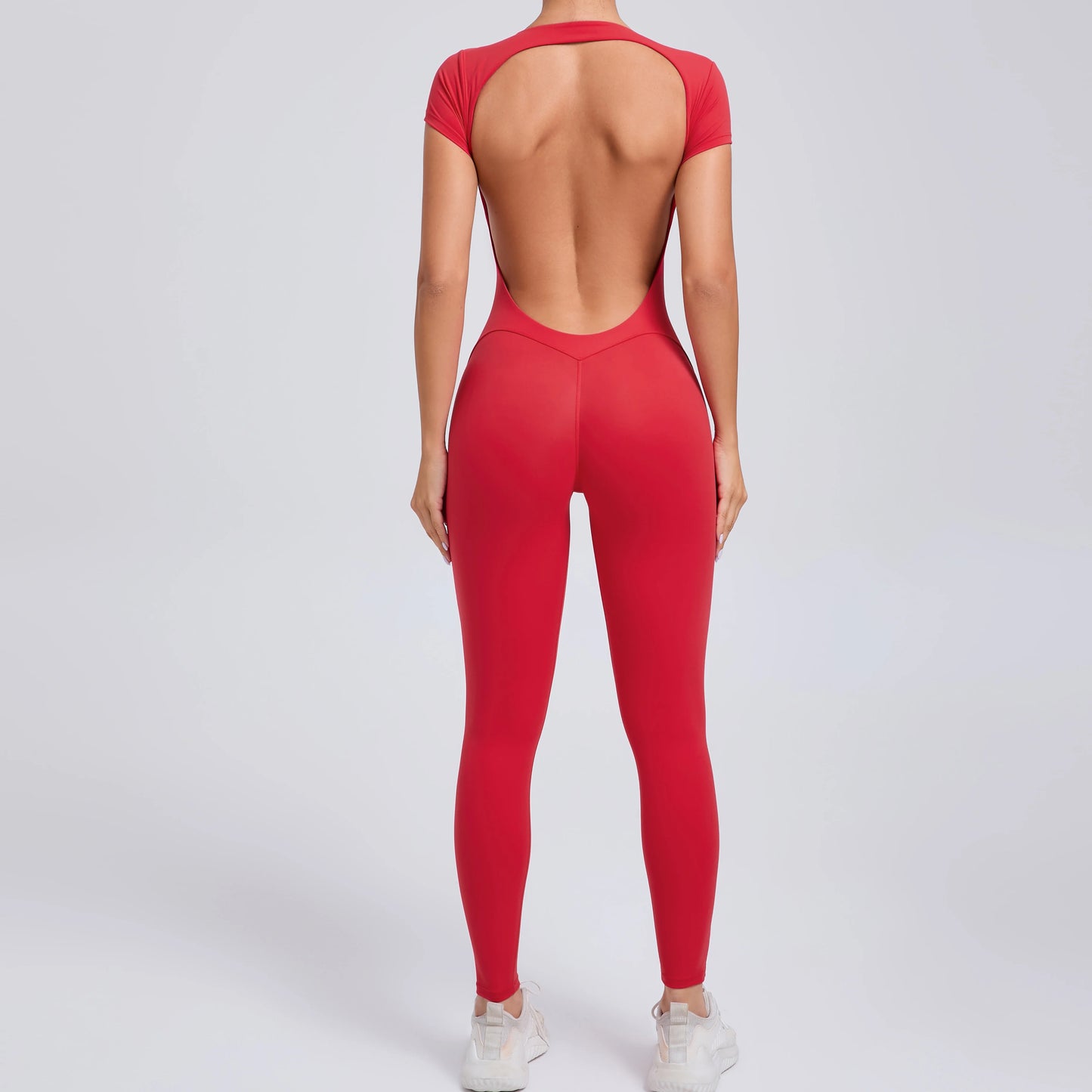 Tuta intera Sportiva Donna Rompers Pantaloni Yoga Palestra Sexy Jumpsuit Tutina