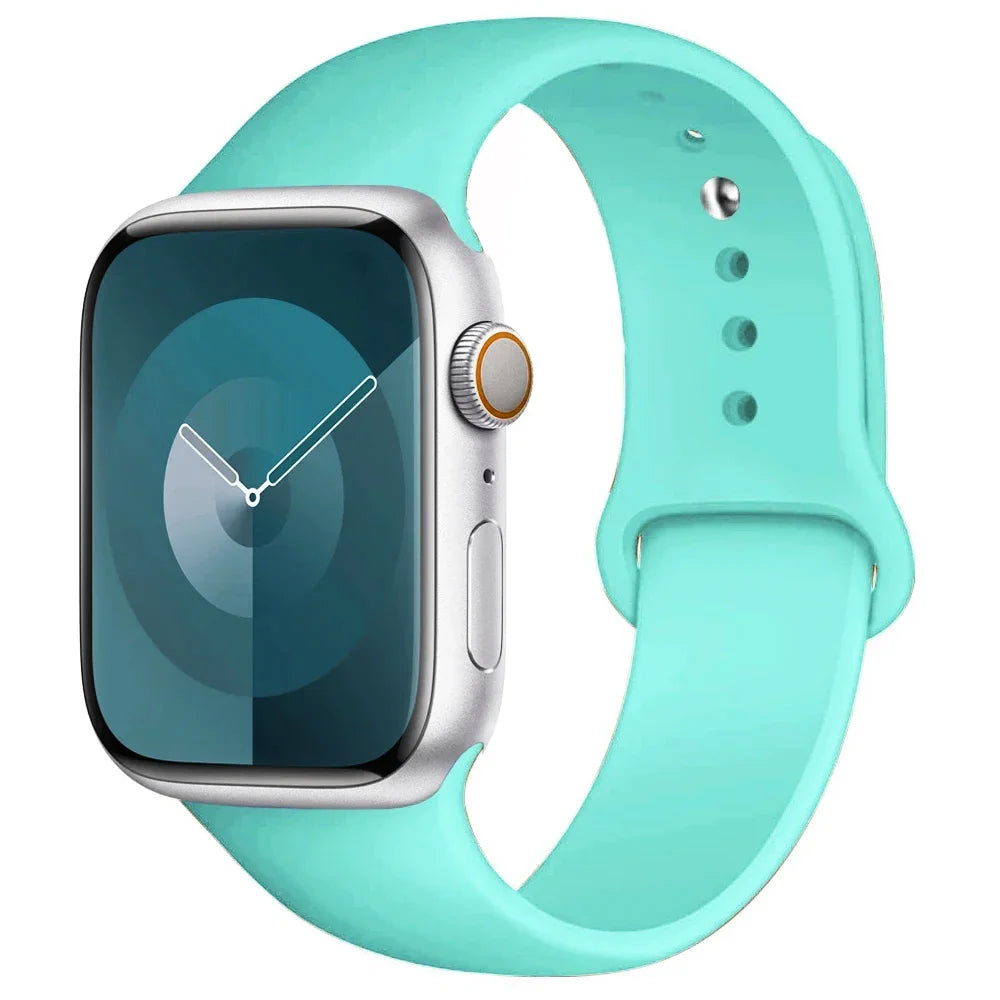 Silikon Armband für Apple Watch Series 9 8 7 6 5 4 3 SE Ultra Sport Band iWatch