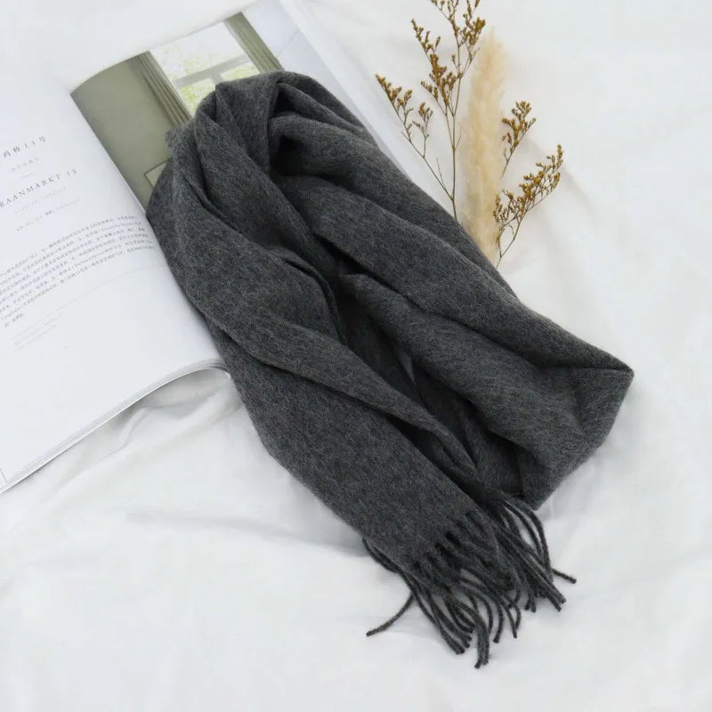 Herren Schal Winterschal Stola Schlauchschal Halstuch Wollschal Strickschal Loop