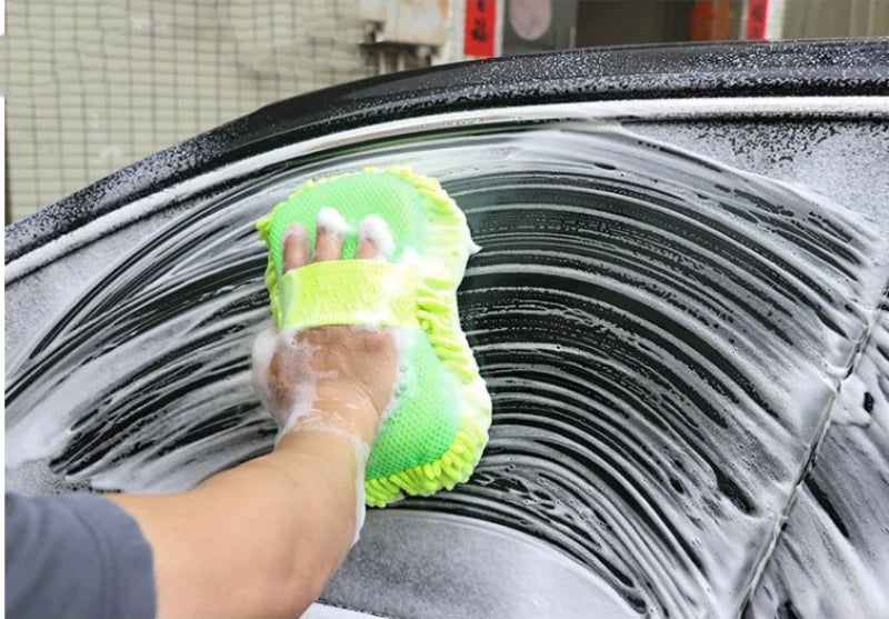 Auto Waschhandschuh Mikrofaserschwamm Microfaser Handschuh Autopflege Autowäsche