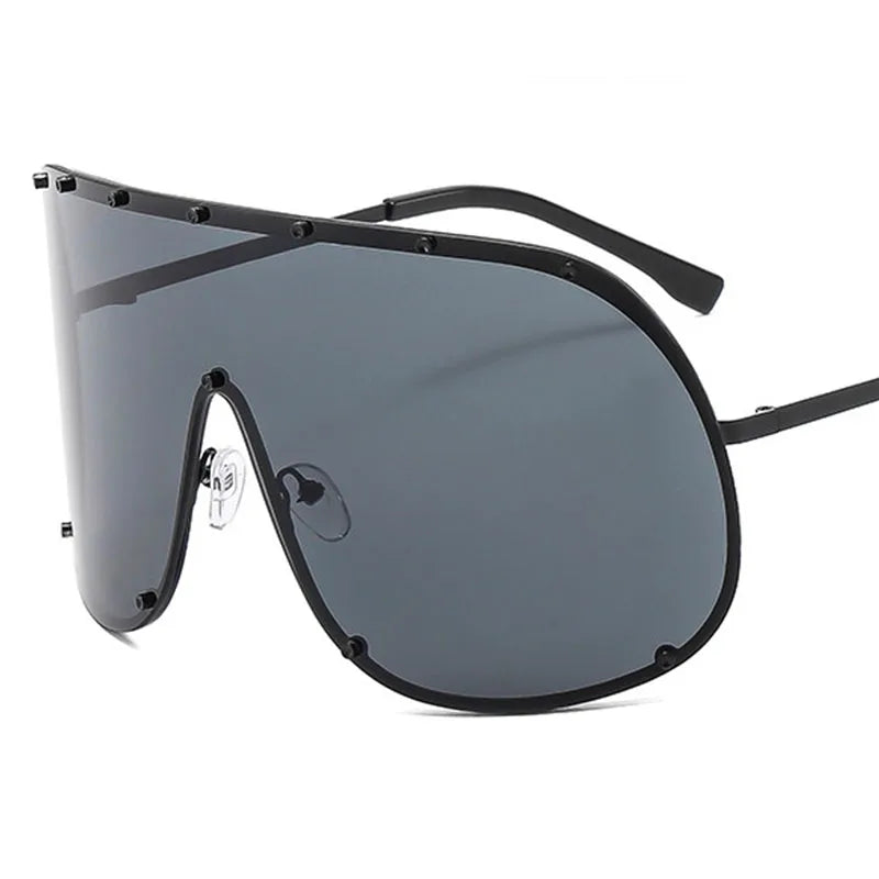 Damen Sonnenbrille Designer Luxus Brille Quadratische Übergröße Gläser Vintage