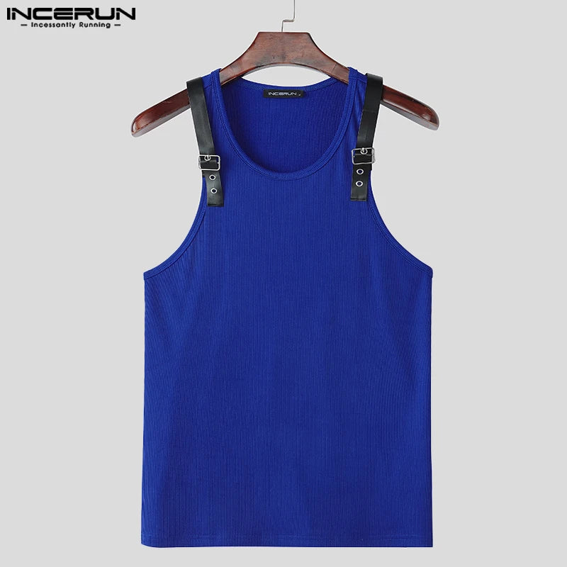 Herren Oberteil Ärmellos Tank Top Sexy Shirt Clubwear Muskel T-Shirt Unterhemd