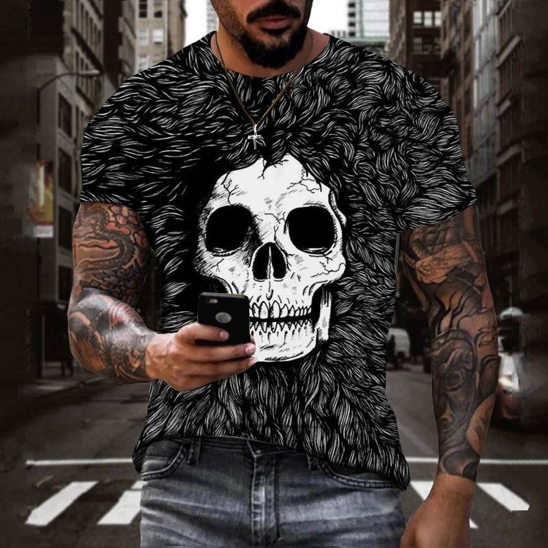 Fashion Sommer T-Shirt Herren Vintage Shirt Rundhals Unisex Streetwear Tank Top