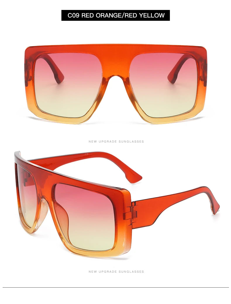 Occhiali da sole ovali oversize per donna e uomo Fotocromatici Polarizzati UV400