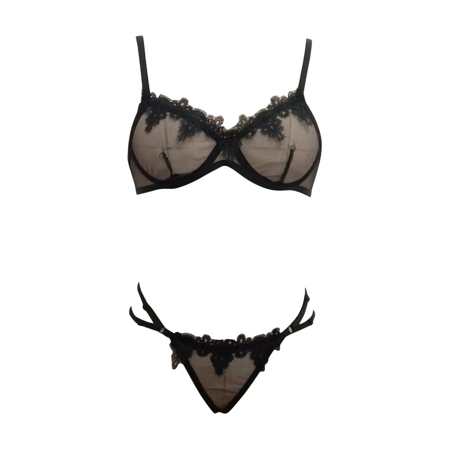 Damen BH Set Sexy Bikini Dessous Höschen Schlüpfer Slip Unterwäsche Tanga
