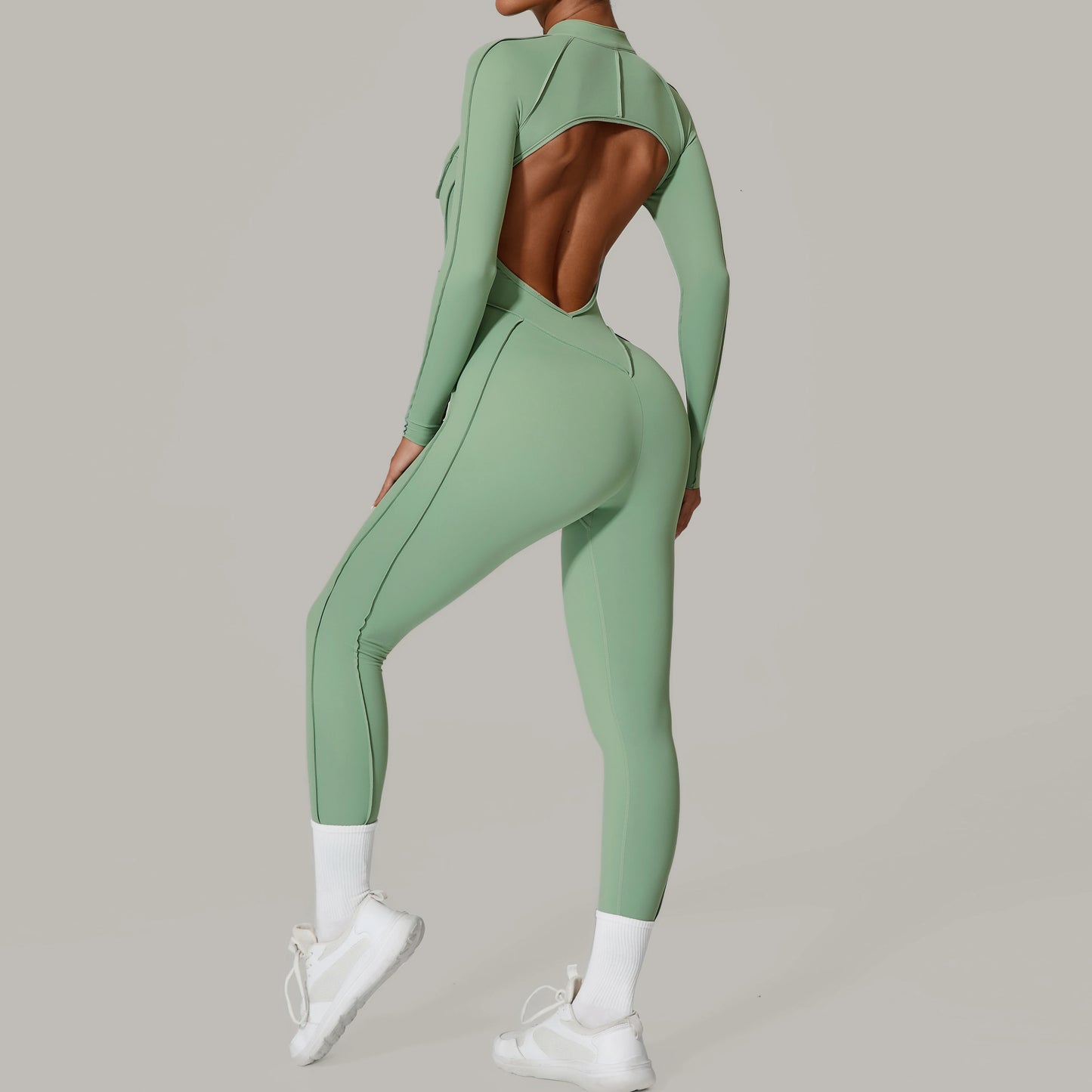 Yoga Fitness Overalls Jumpsuit Gym Stretch Leggings Jogging Anzug Top Push Up