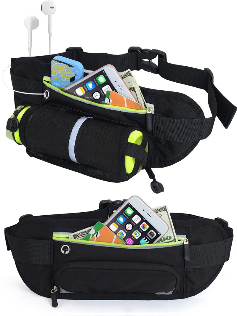 Laufen Gürtel Ohne Wasserflasche Taille Pack Reißverschlusstasche Bauch Tasche