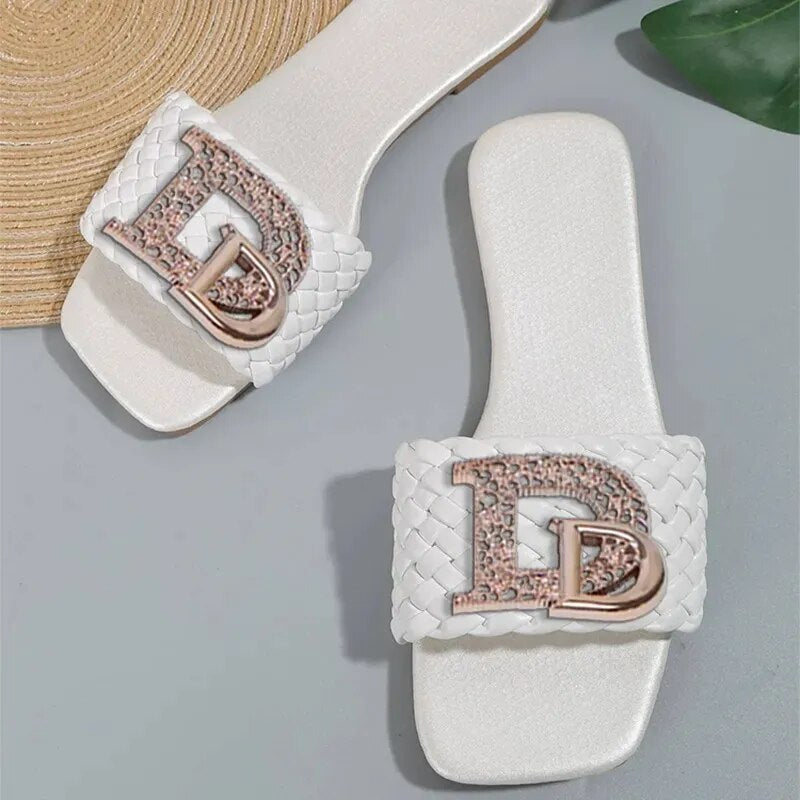 Damen Sandalen Latschen Frauen Hausschuhe Slider Flip Flops Sandaletten