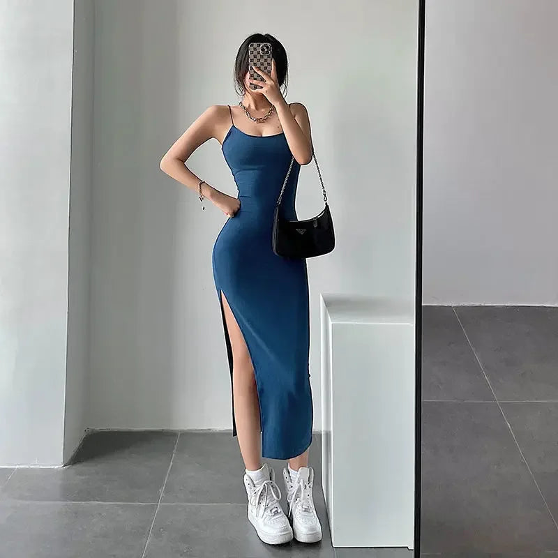 Frauen Kleid rückenfreies figurbetontes Partykleid Minikleid Bodycon Abendkleid