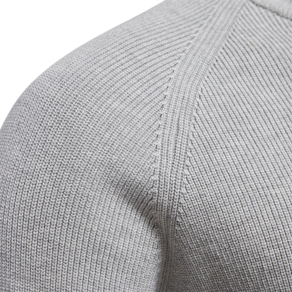 Herren Pullover Sweatshirt Troyer Pulli Sweater Stehkragen Zipper Langarmpulli