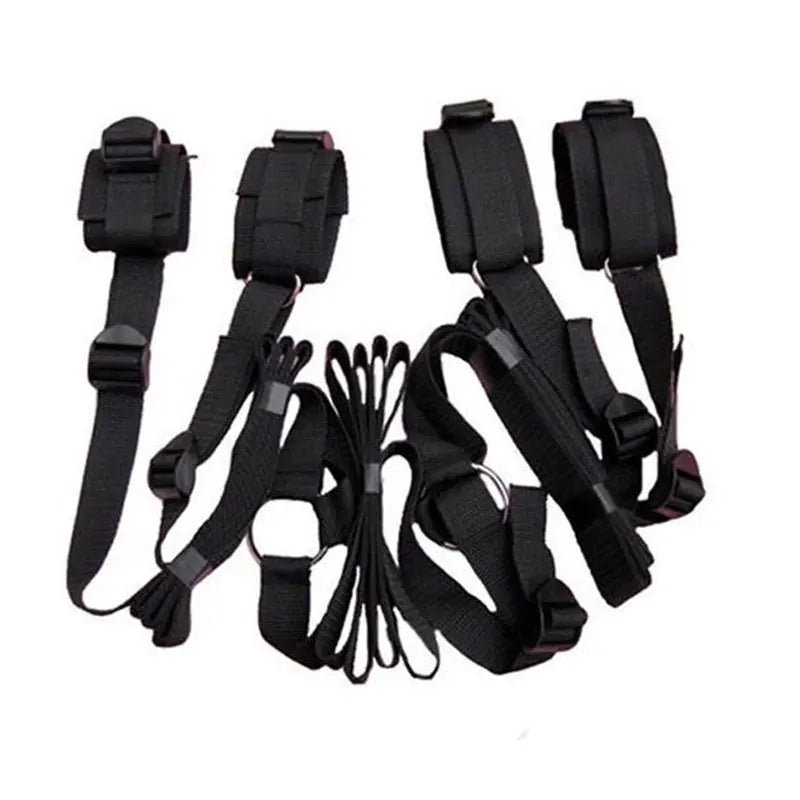 BDSM Bondage Set Fesselset SM Peitsche Halsband Handschellen Sexspielzeug