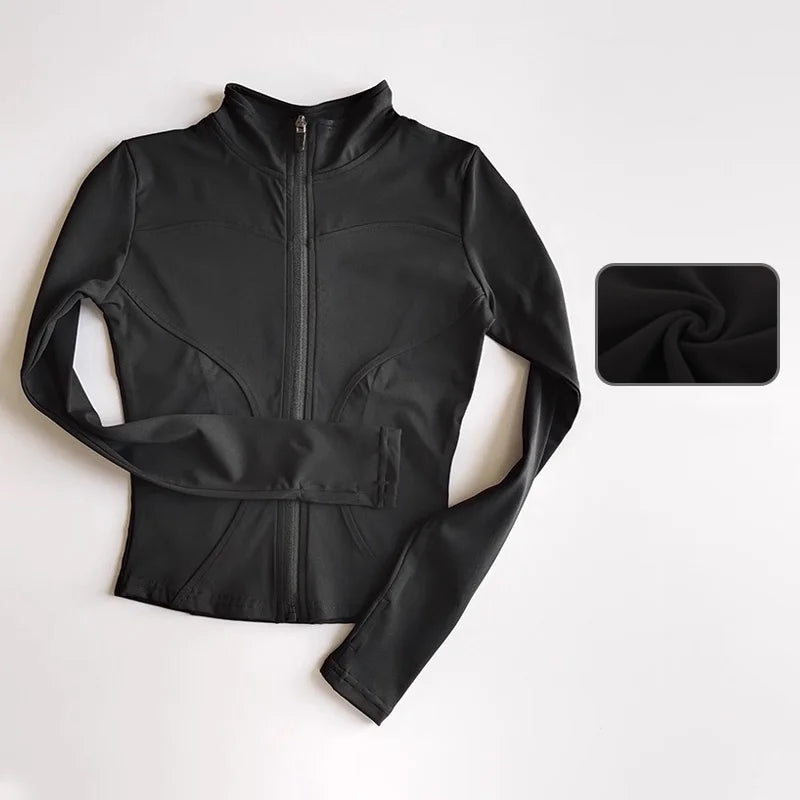 Damen Sportjacke Sweatshirt Fitness Gym Jacke Freizeitjacke Yoga Sportswear