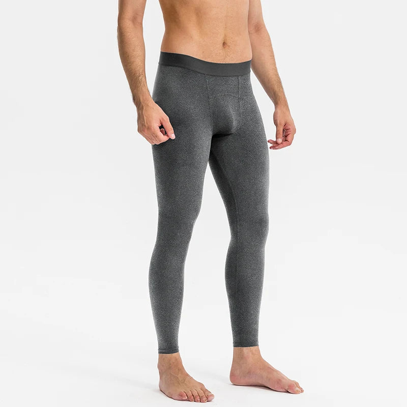 Pantaloni a Compressione da Uomo Leggings Calcio Corsa Palestra Leggins Calza