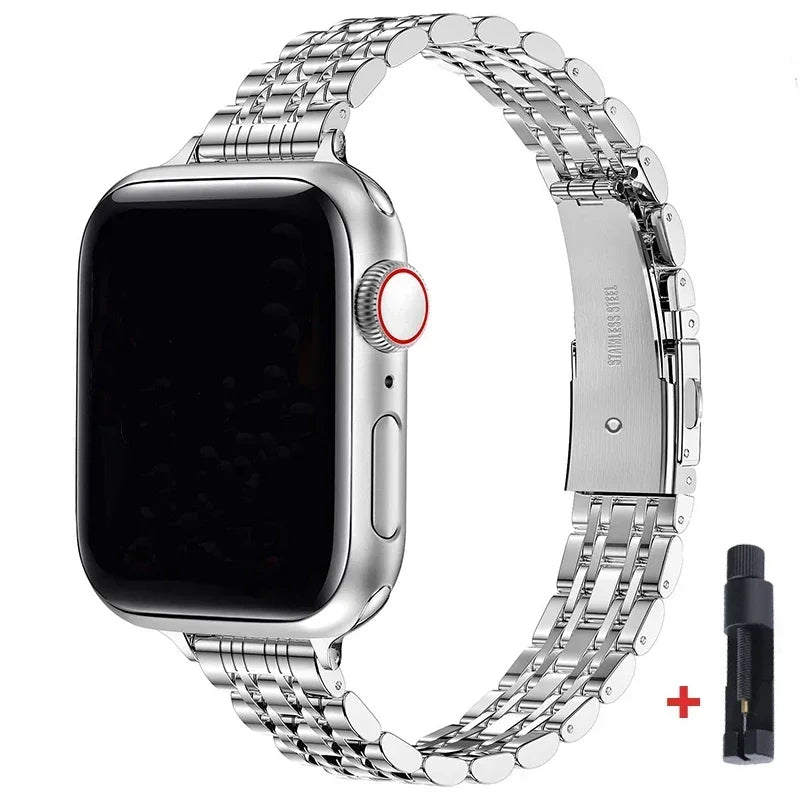 Edelstahl Armband fü Apple Watch Series 9 8 7 6 5 4 3 SE Ultra Sport Band iWatch