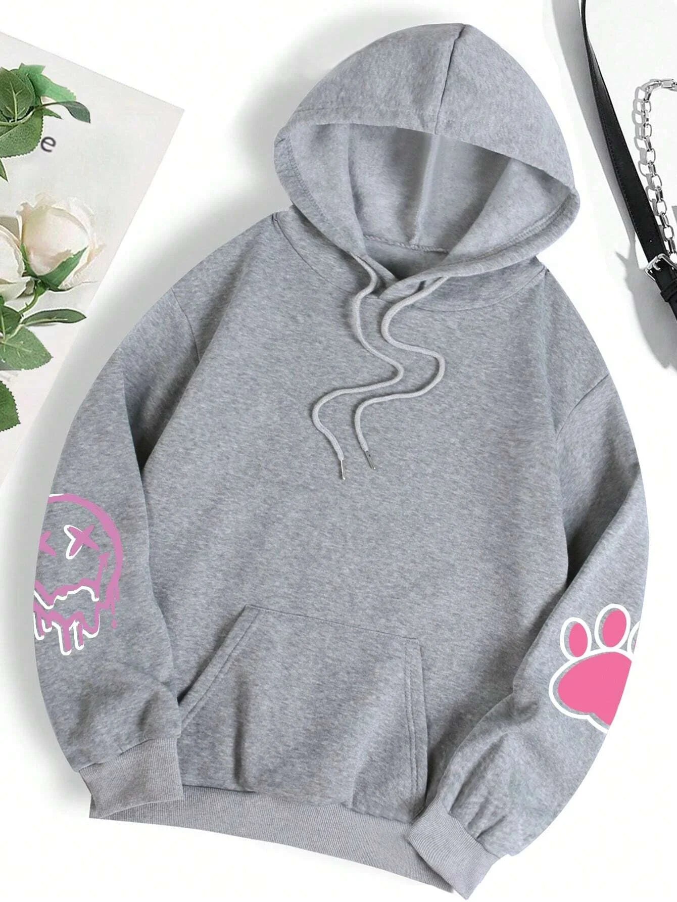 Teddybär Kapuzenpullover Sweatshirt Fleece Hoodie Pulli Damen Kapuzenpulli Shirt