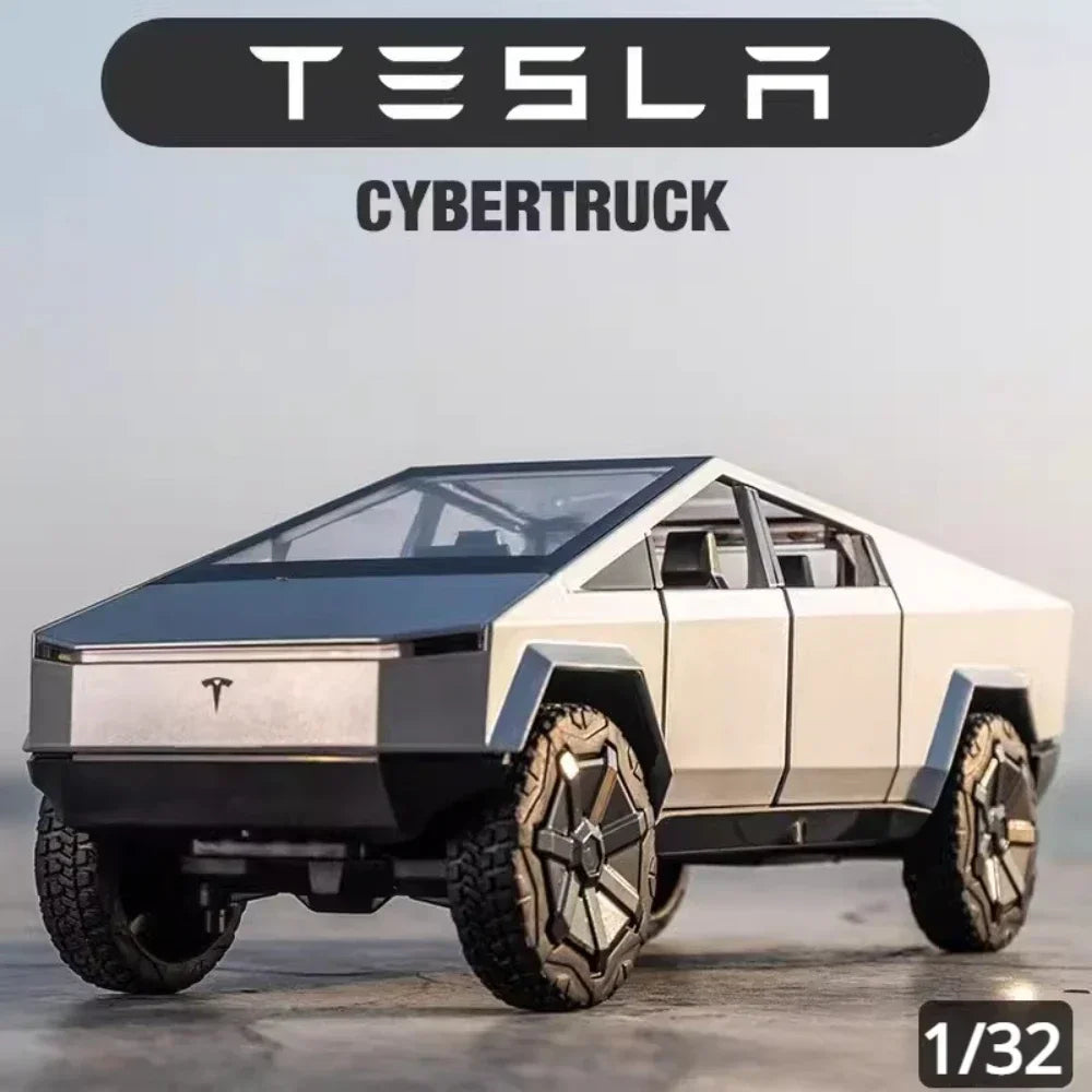 1:32 Tesla Cybertruck Metall Modellauto Spielzeug Kinder Automodell Geschenk