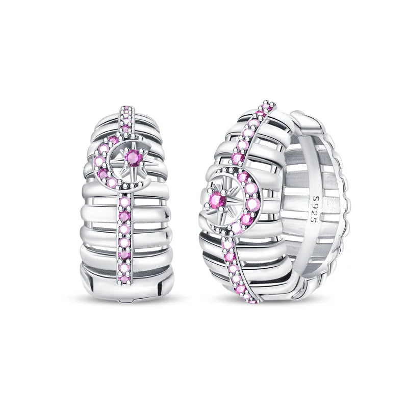 Creole Argento 925 Sterling Zirconi | Orecchini Eleganti Ipoallergenici Regalo