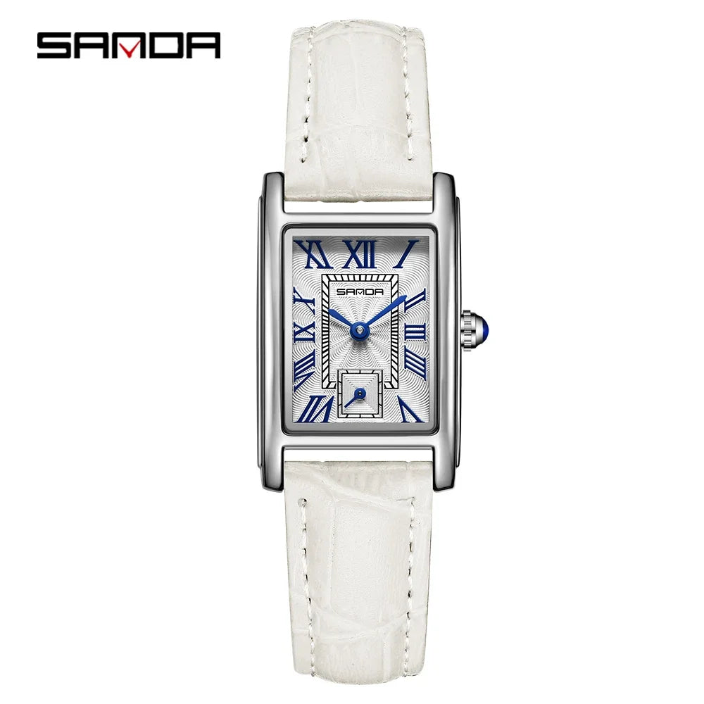 Damen Armbanduhr Armband Uhren Luxus Quarz Uhr Silber Gold Business Quarzuhr