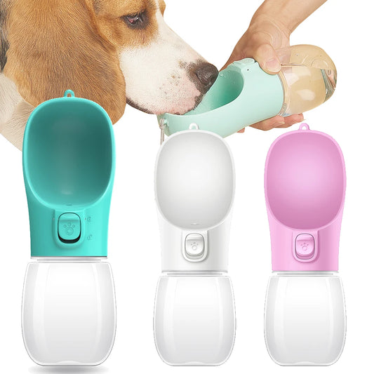Hunde Trinkflasche Wasserflasche 680ml Unterwegs Futterbehälter Reise Wassernapf