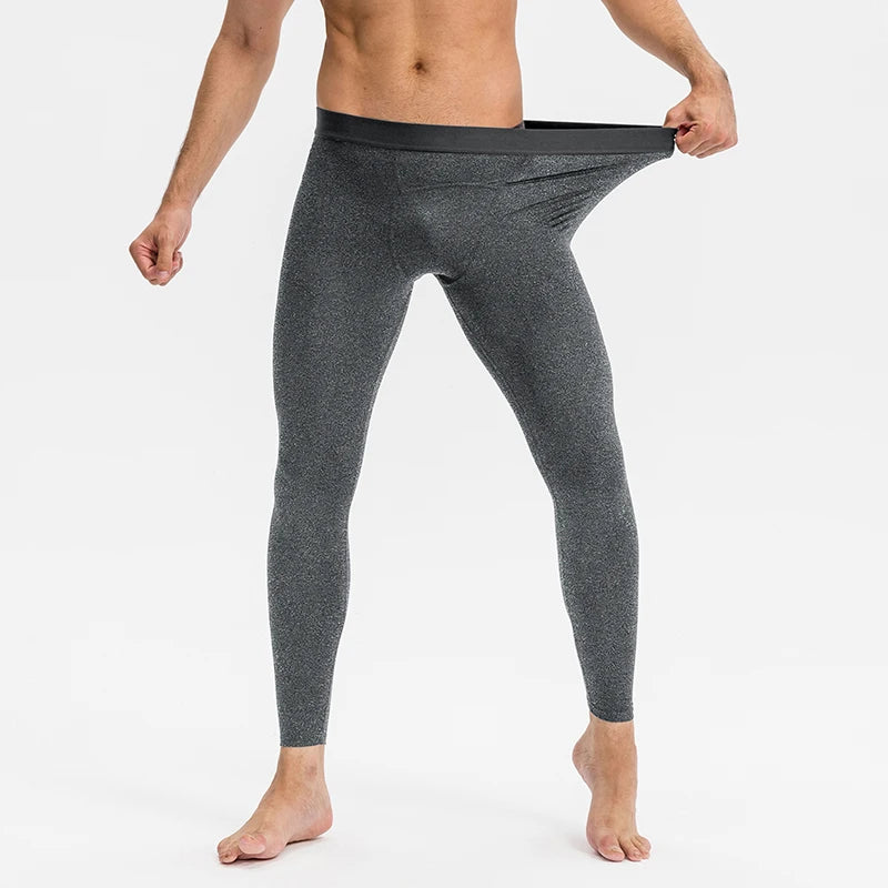 Pantaloni a Compressione da Uomo Leggings Calcio Corsa Palestra Leggins Calza