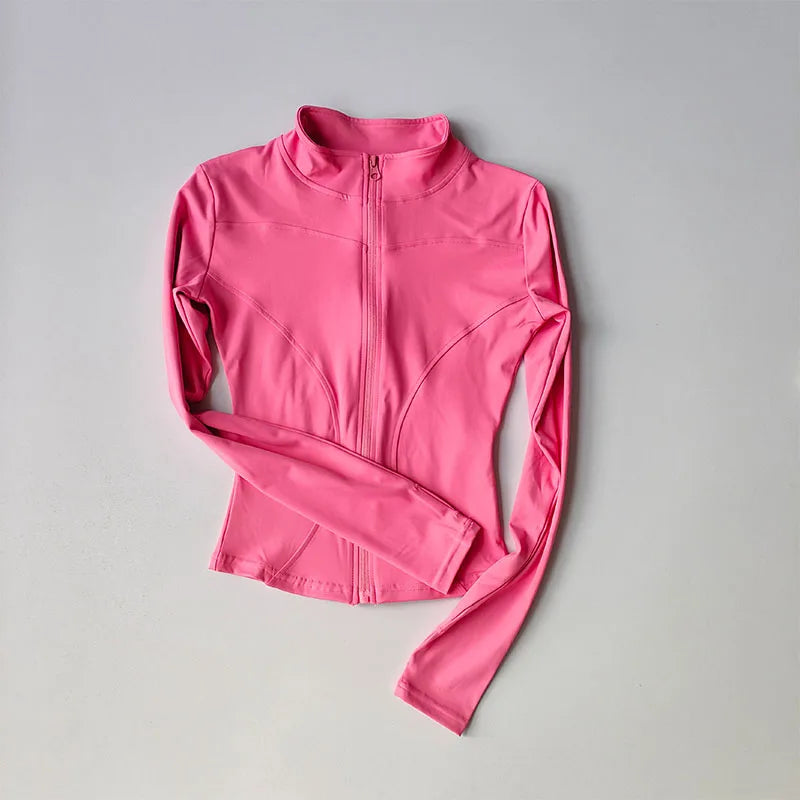 Damen Sportjacke Sweatshirt Fitness Gym Jacke Freizeitjacke Yoga Sportswear