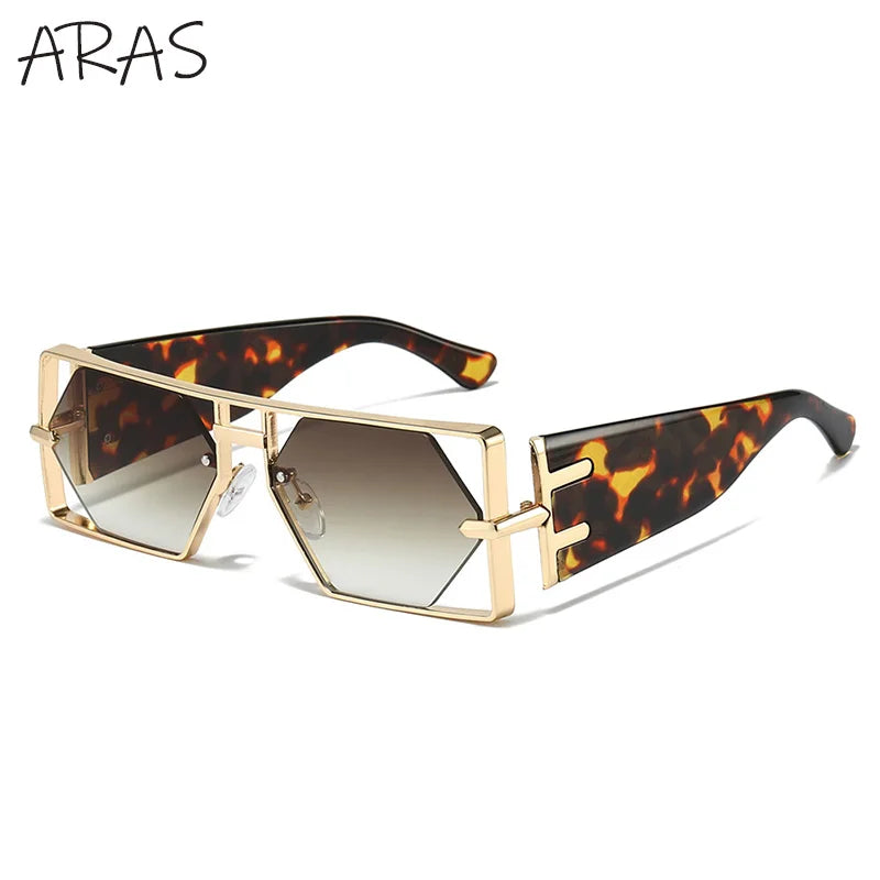 Designer Luxus Brille Sonnenbrille Damen Quadratische Übergröße Gläser Vintage