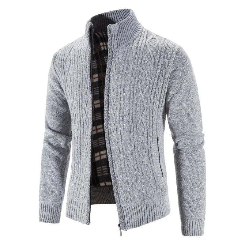 Herren Herbst Jacke Übergangsjacke Warme Sweatjacke Outdoor Zipper Sweater NEU