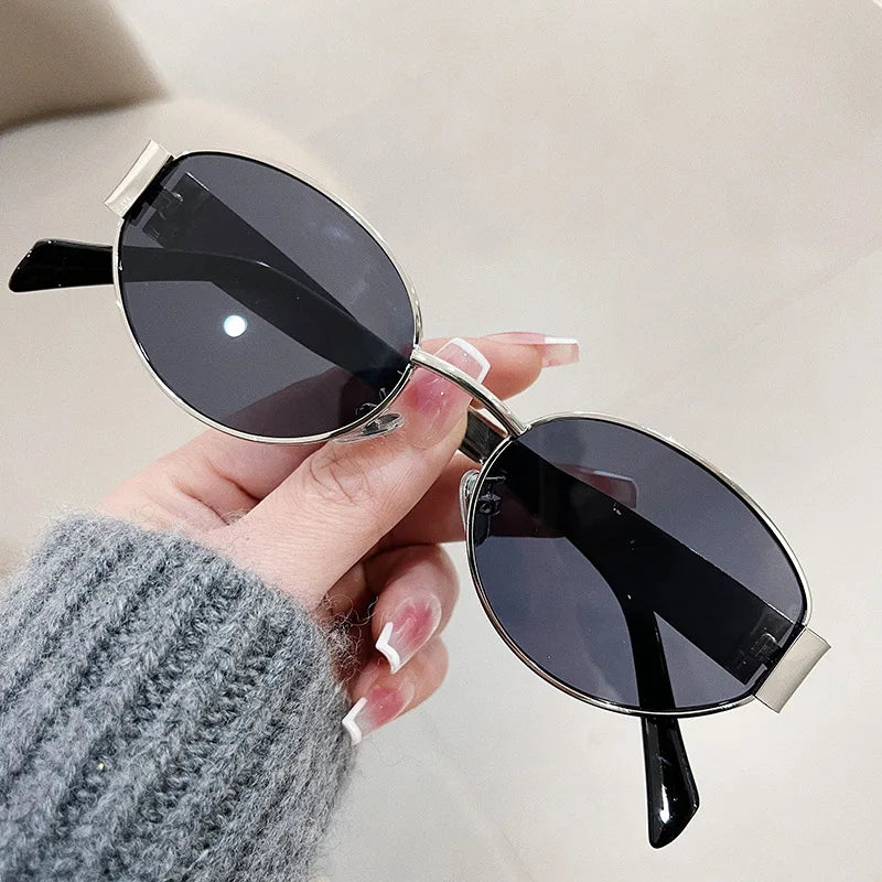 Damen Sonnenbrille Designer Luxus Brille Hexagon Gläser Vintage Piloten-Brille