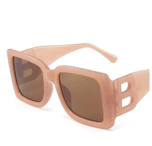 Damen Sonnenbrille Designer Luxus Brille Quadratische Übergröße Gläser Vintage