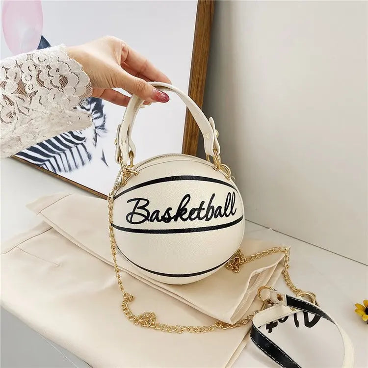 Damen Handtasche Schultertasche Fashion Umhängetasche Basketball Tasche
