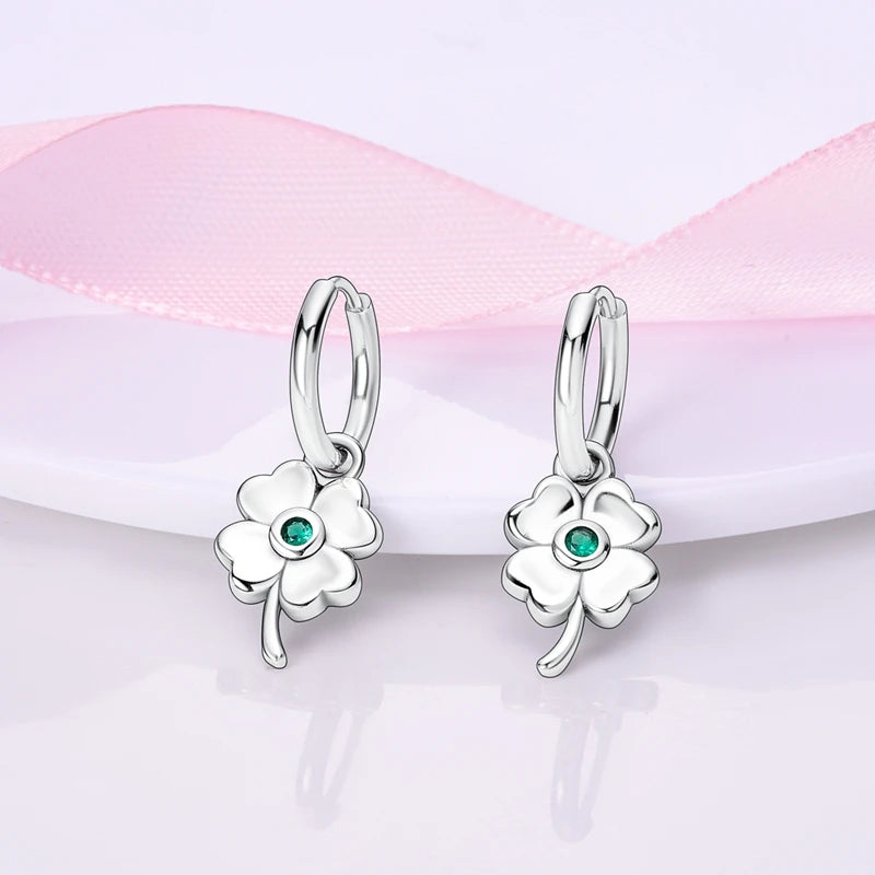 Orecchini a Cerchio in Argento 925 Sterling con Zirconi | Creole Brillantini