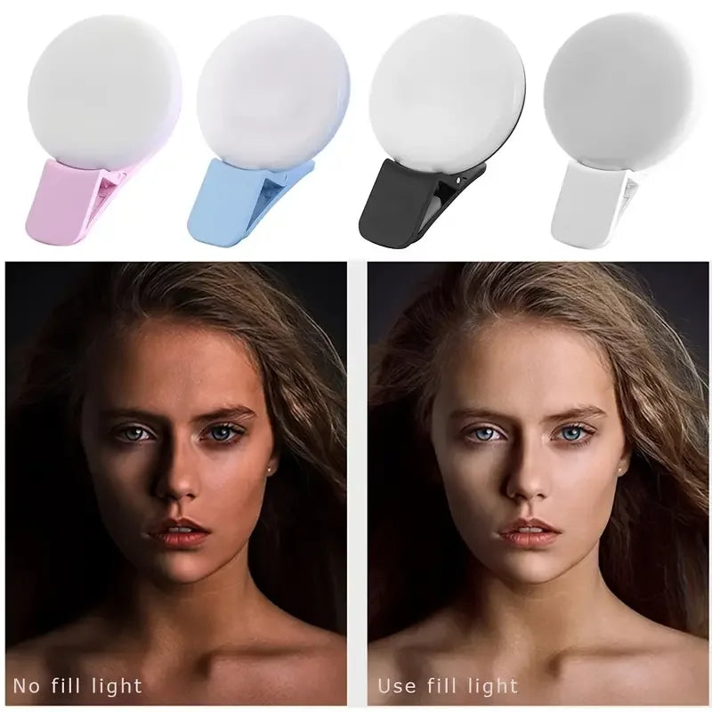 LED Ring Blitz Universal Selfie Licht Tragbares Handy 10 LEDs Selfie Lampe Leuch