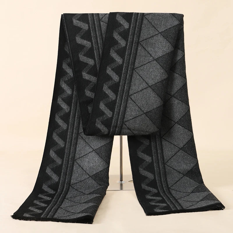Herren Schal Winterschal Stola Schlauchschal Halstuch Wollschal Strickschal Loop