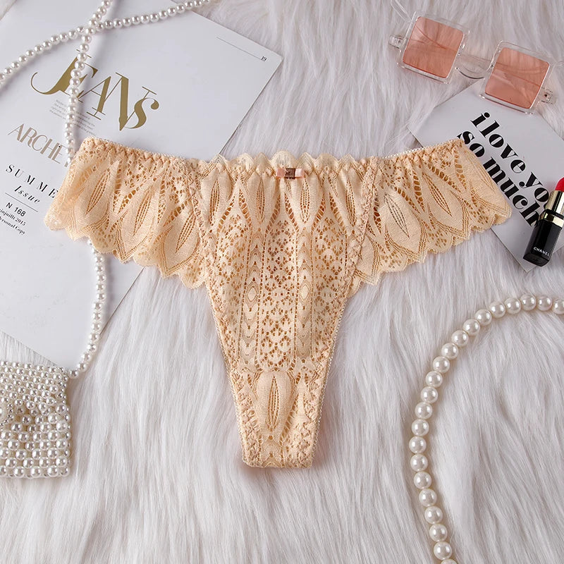 Frauen Spitze Tanga String Höschen Sexy Schlüpfer Slip Dessous Unterwäsche