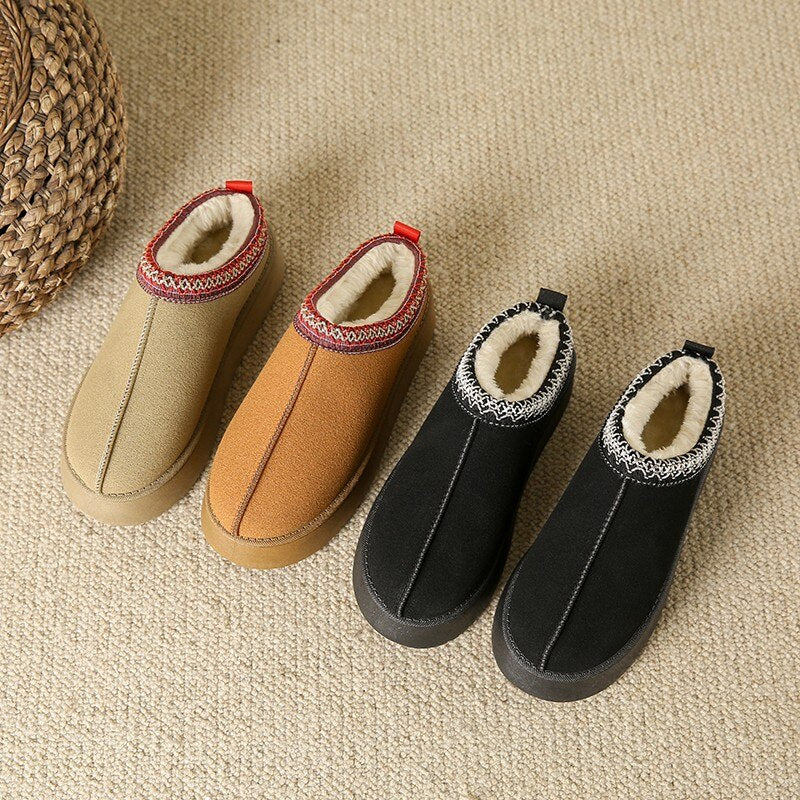 Damen Hausschuhe Pantoffeln Winterschuhe Plüsch Samt Slippers Wärme Gefütterte