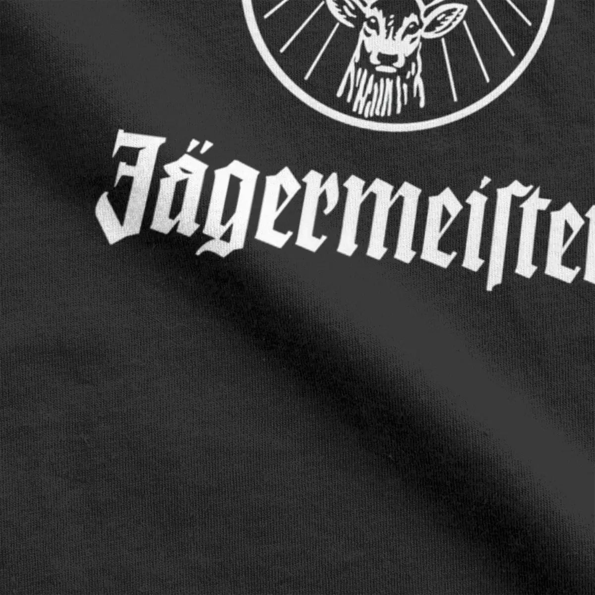 Fashion Herren Jägermeister T-Shirt Rundhals Unisex 100% Baumwolle Streetwear