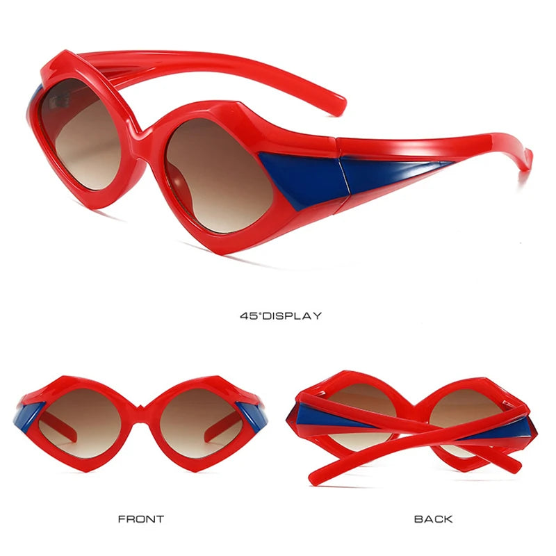 Occhiali da sole ovali oversize per donna e uomo Fotocromatici Polarizzati UV400