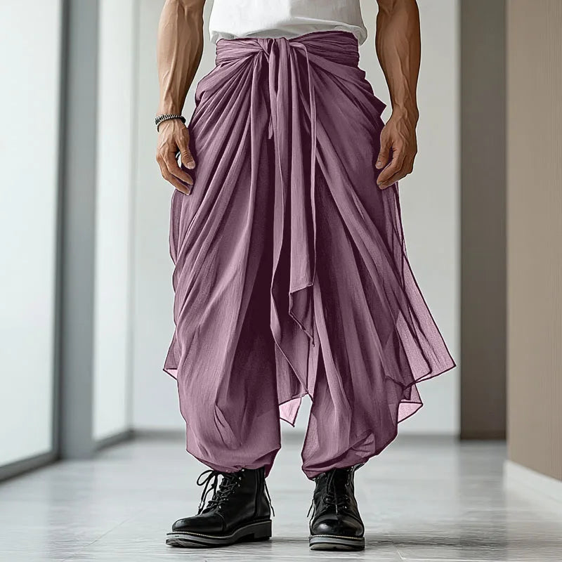 Männer Hose Haremshosen Pumphosen Pluderhosen Hosenrock Herrenrock Kilt Jogger