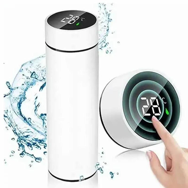 Thermosflasche LCD Temperaturanzeige Edelstahl Isolierflasche Trinkflasche 500ml