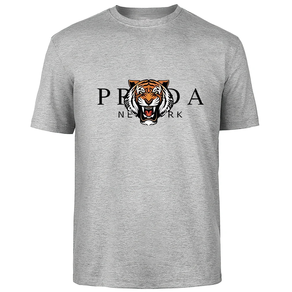 Männer T-Shirt Tiger Herrenmode Shirts Hemden Streetwear 100% Baumwolle Tank Top