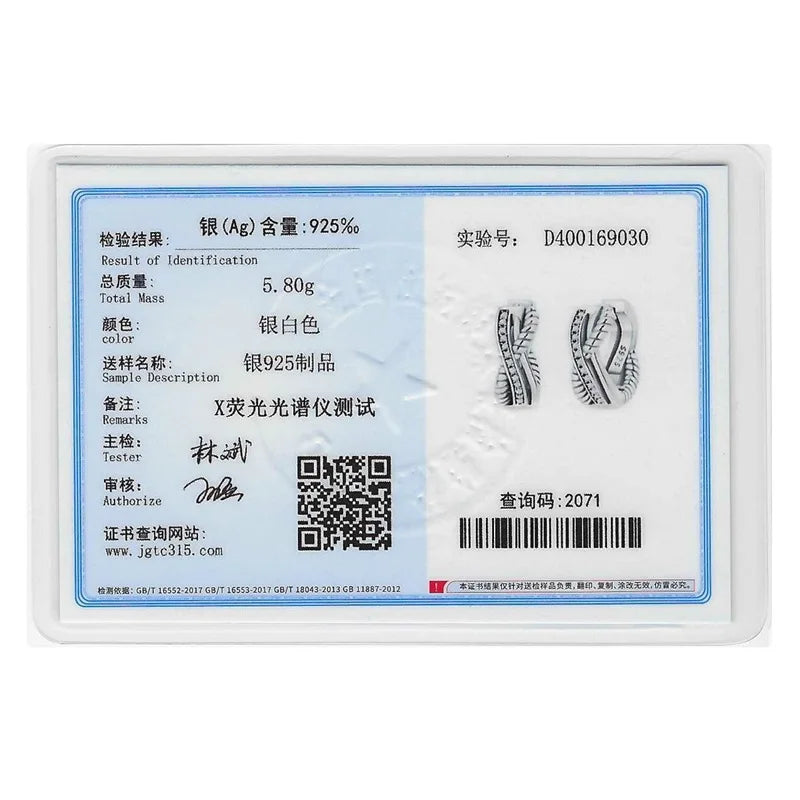 Creole Argento 925 Sterling Zirconi | Orecchini Eleganti Ipoallergenici Regalo