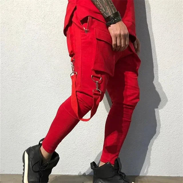 Herren Sporthose Jogger Jogginghose Sweatpants Trainingshose Cargo Hose mit Zip