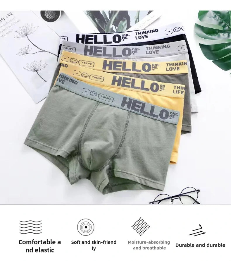 6 Pezzi Boxer Uomo Mutande Elasticizzato Slip Intimo vari colori Pantaloncino