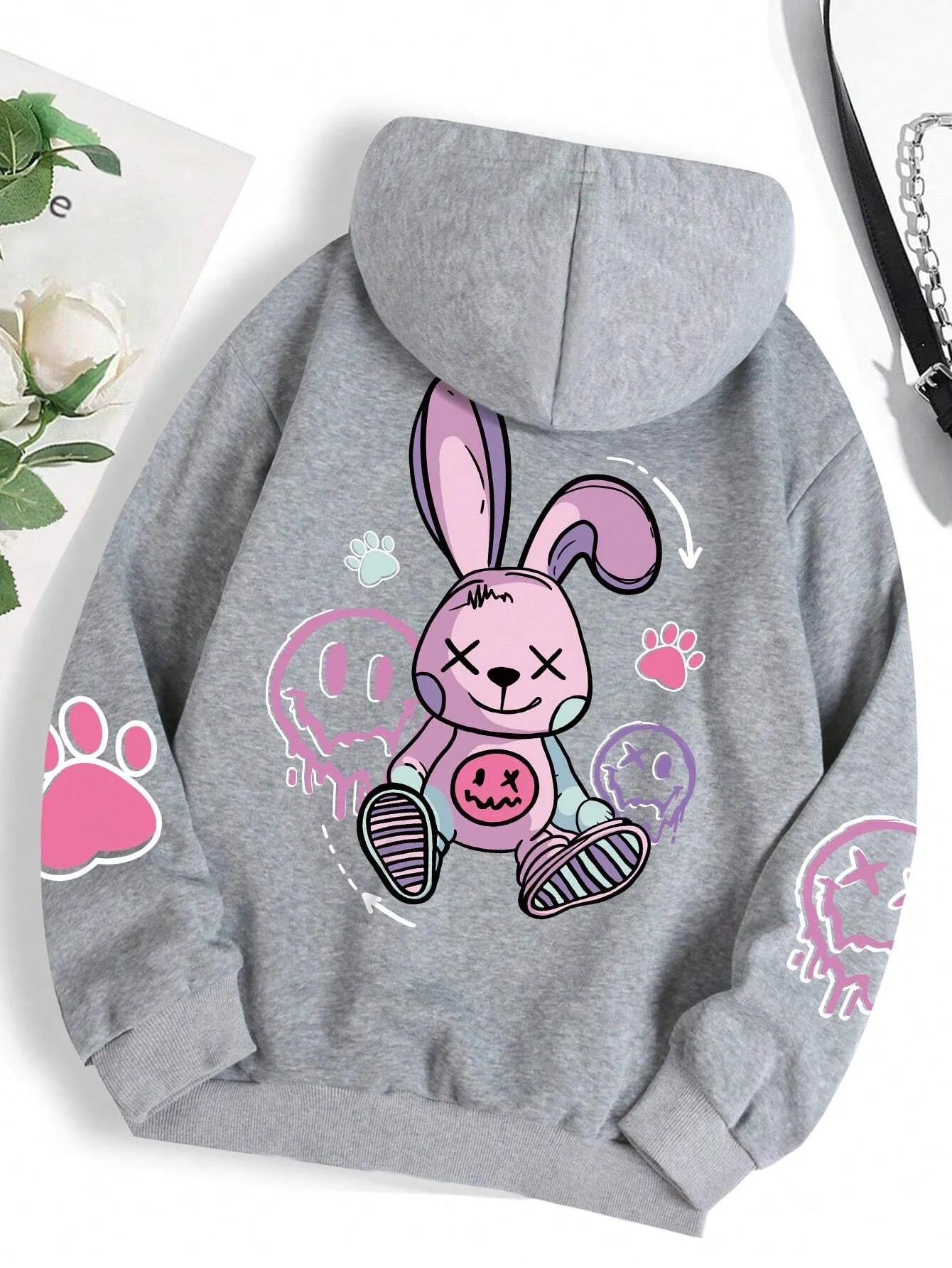 Teddybär Kapuzenpullover Sweatshirt Fleece Hoodie Pulli Damen Kapuzenpulli Shirt