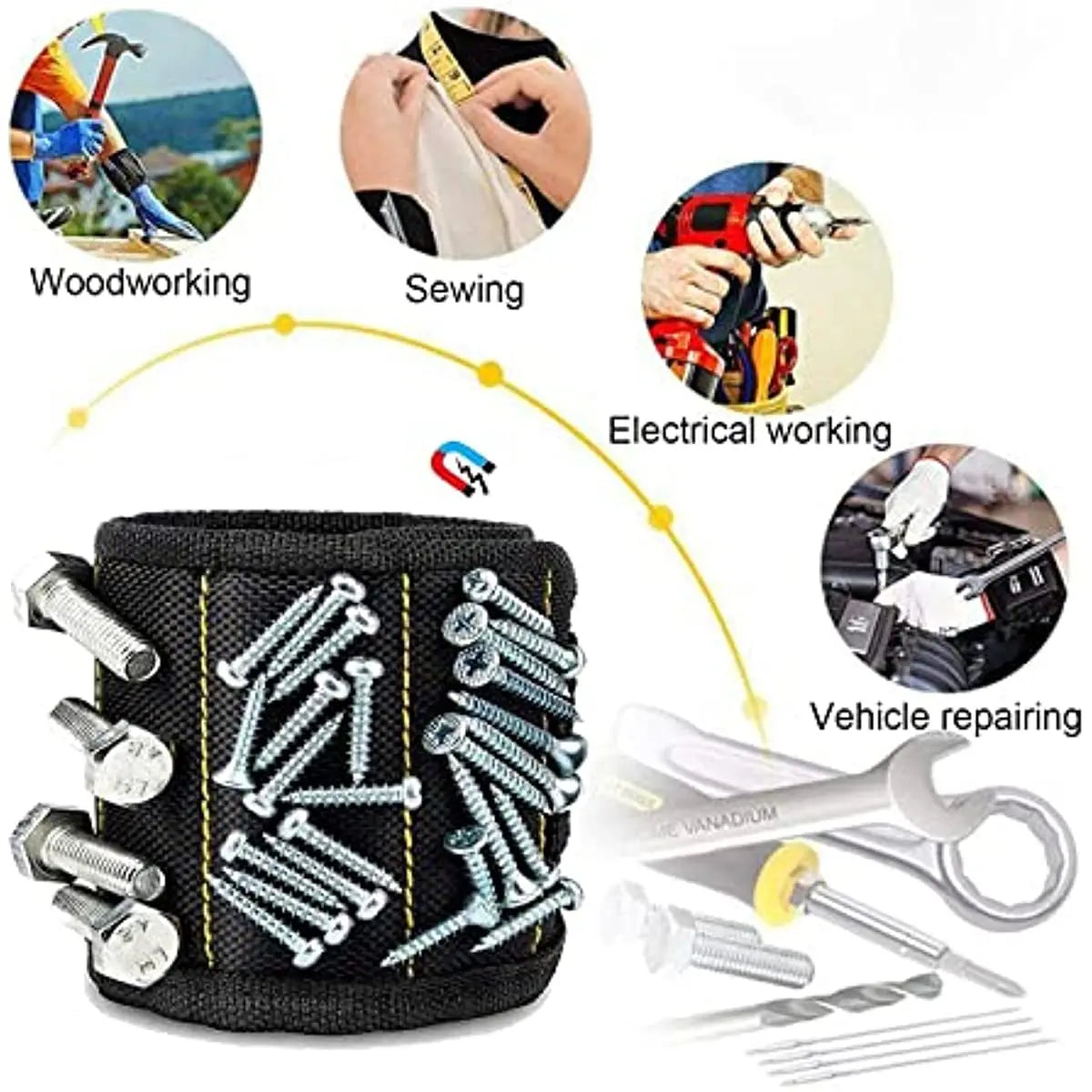 Magnetisches Werkzeug Armband Magnet Magnetarmband Werkzeuggürtel Werkzeughalter