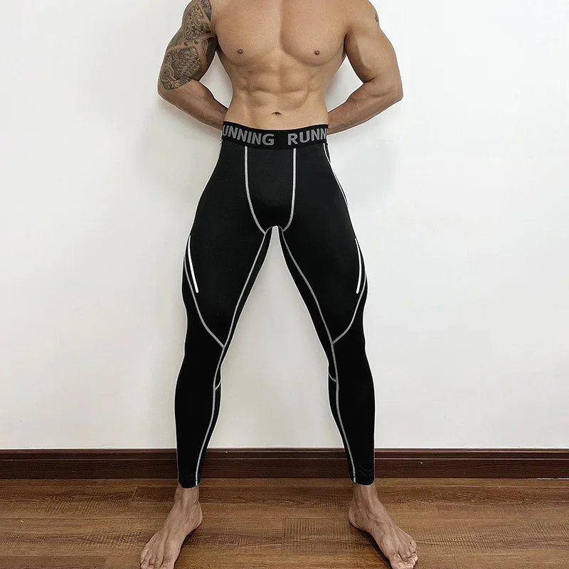Herren Leggings Sporthose Jogginghose Trainingshose Lauf Hose Kompressionshose