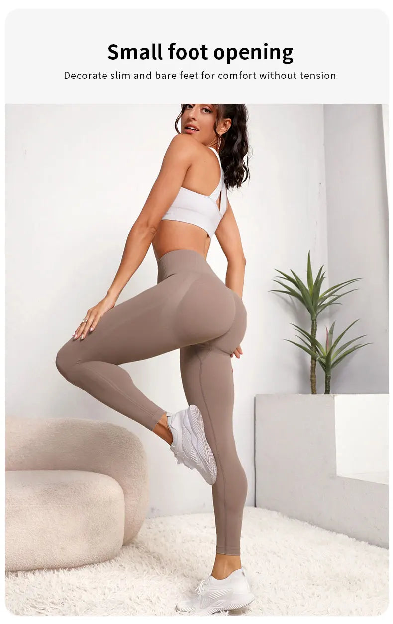 Frauen Nahtlose Hüfte Hose Sport Leggings Push-Up Yoga Gym Fitness Kleidung