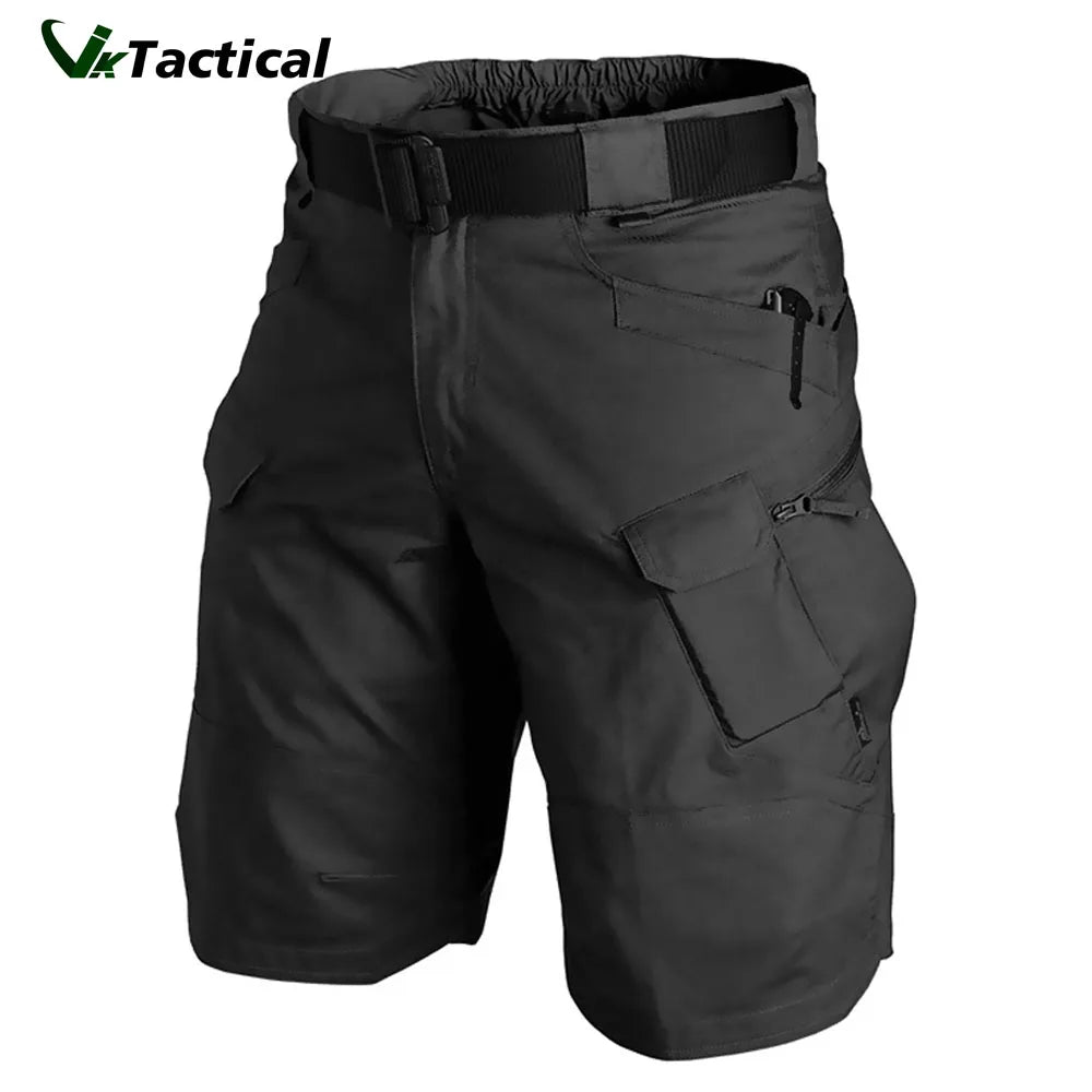 Herren knielange Shorts Bermuda Cargo Pants Vintage Casual Capri Kurze Hose